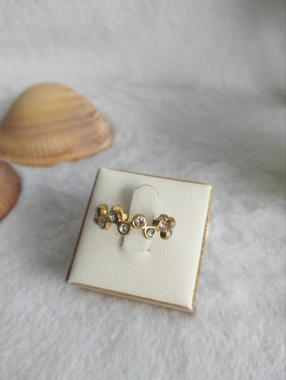 Anillo brillo blanco
